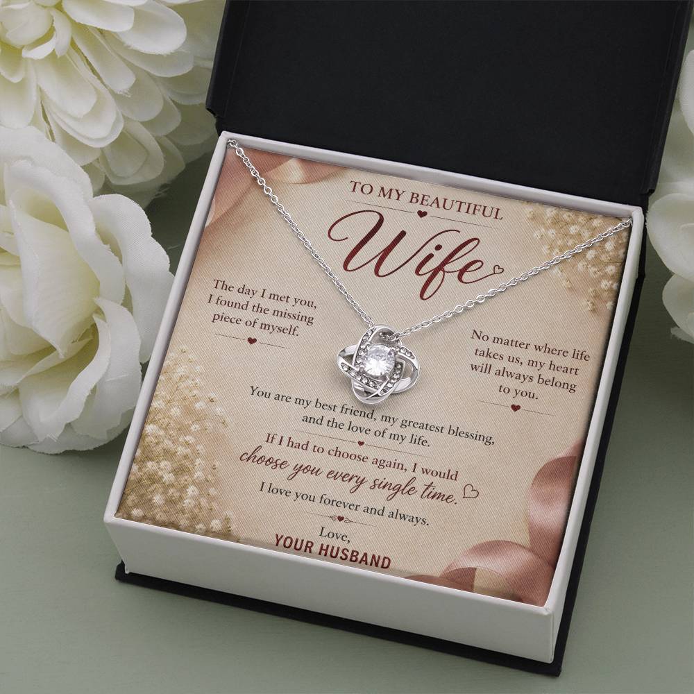 Love Knot Necklace - Gift for Wife