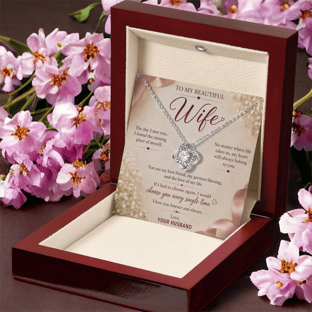 Love Knot Necklace - Gift for Wife
