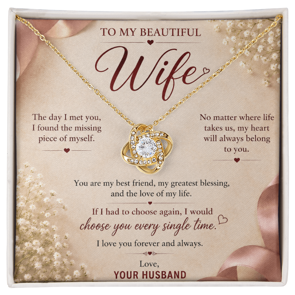 Love Knot Necklace - Gift for Wife